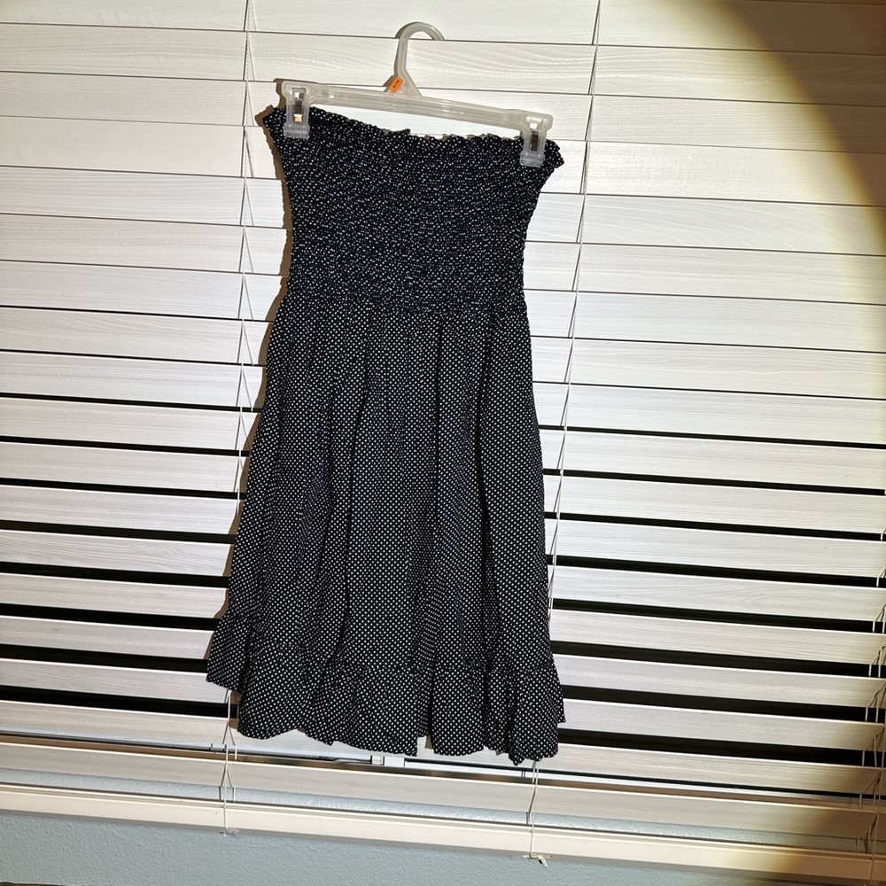 Elegant Black Polka Dot Mini Dress
